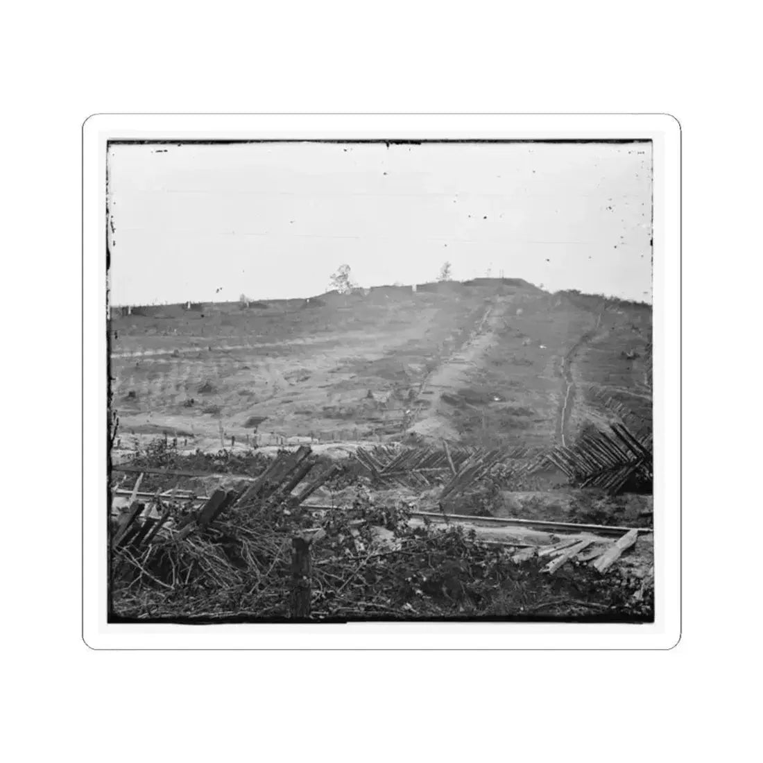 Atlanta, Georgia. Confederate Fortifications (U.S. Civil War) STICKER Vinyl Kiss-Cut Decal 2 Inch White - The Sticker Space