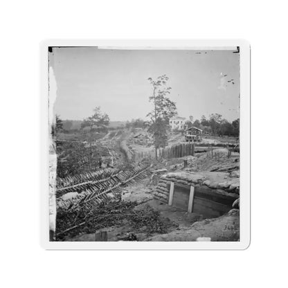 Atlanta, Georgia. Confederate Fortifications With Potter House In The Distance (U.S. Civil War) Refrigerator Magnet - The Sticker Space