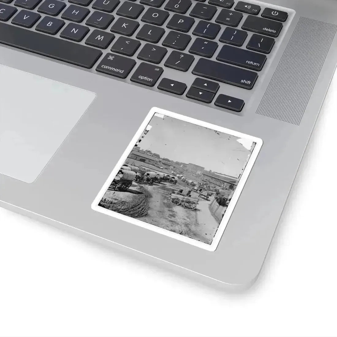 Atlanta, Georgia. Federal Army Wagons Railroad Depot (U.S. Civil War) STICKER Vinyl Kiss-Cut Decal - The Sticker Space