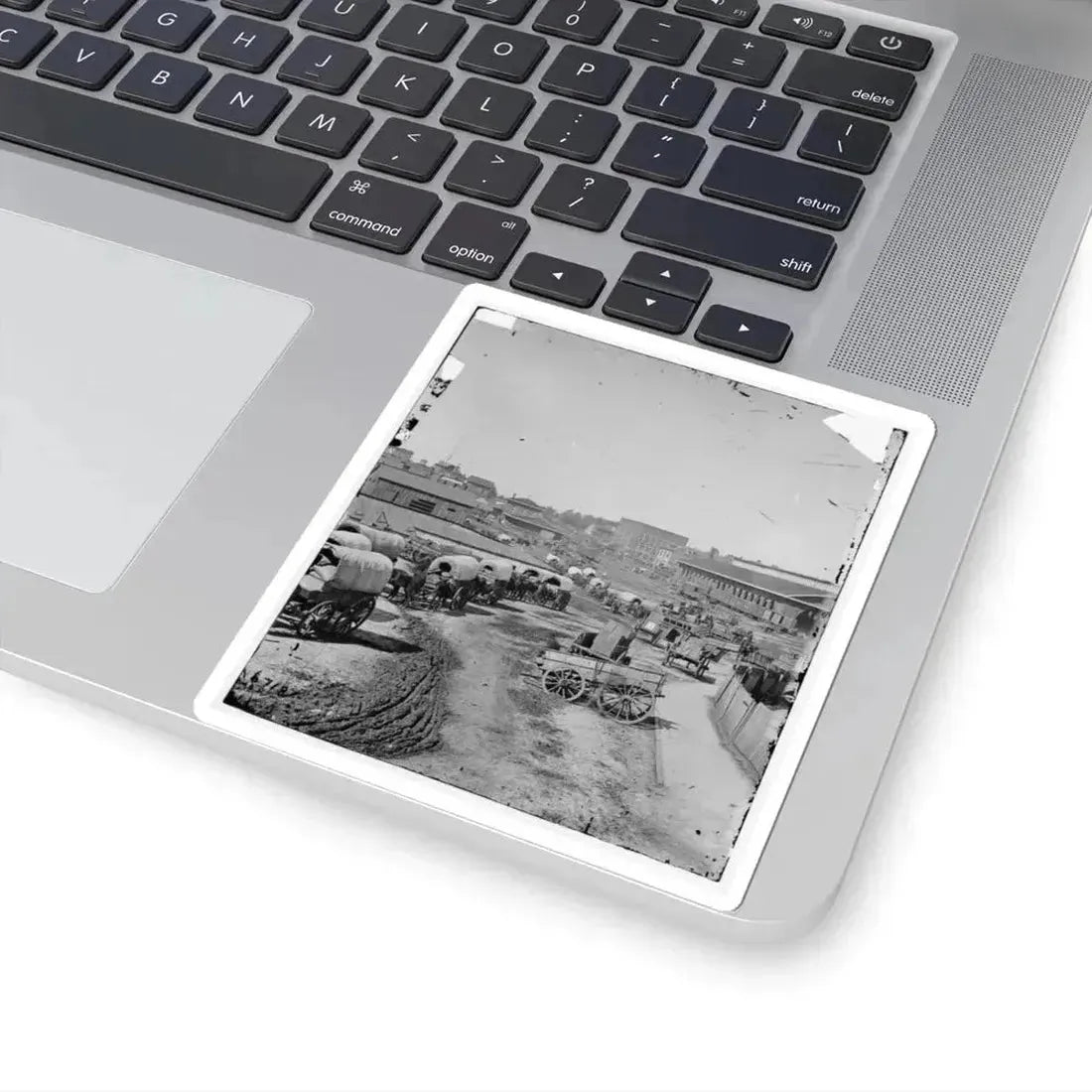 Atlanta, Georgia. Federal Army Wagons Railroad Depot (U.S. Civil War) STICKER Vinyl Kiss-Cut Decal - The Sticker Space