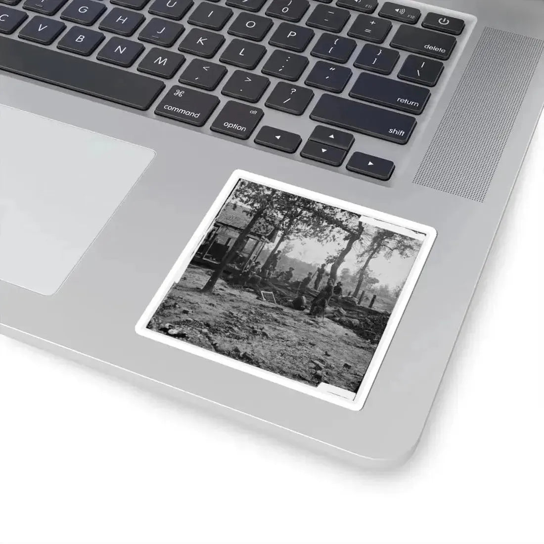 Atlanta, Georgia. Federal Picket Post Shortly Before the Battle of July 22 (U.S. Civil War) STICKER Vinyl Kiss-Cut Decal - The Sticker Space