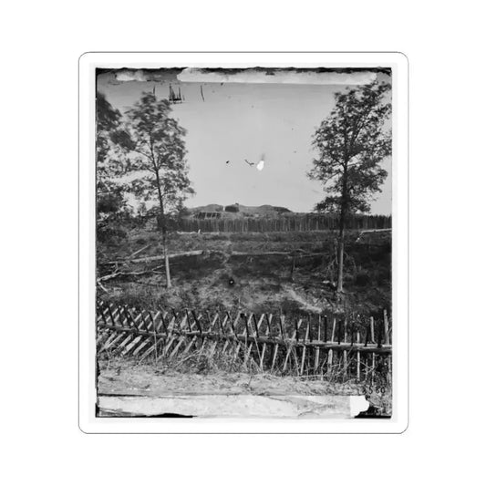 Atlanta, Georgia. Fortifications(2) (U.S. Civil War) STICKER Vinyl Kiss-Cut Decal 2 Inch White - The Sticker Space