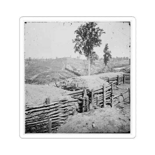 Atlanta, Georgia. Fortifications-2 (U.S. Civil War) STICKER Vinyl Kiss-Cut Decal 2 Inch White - The Sticker Space