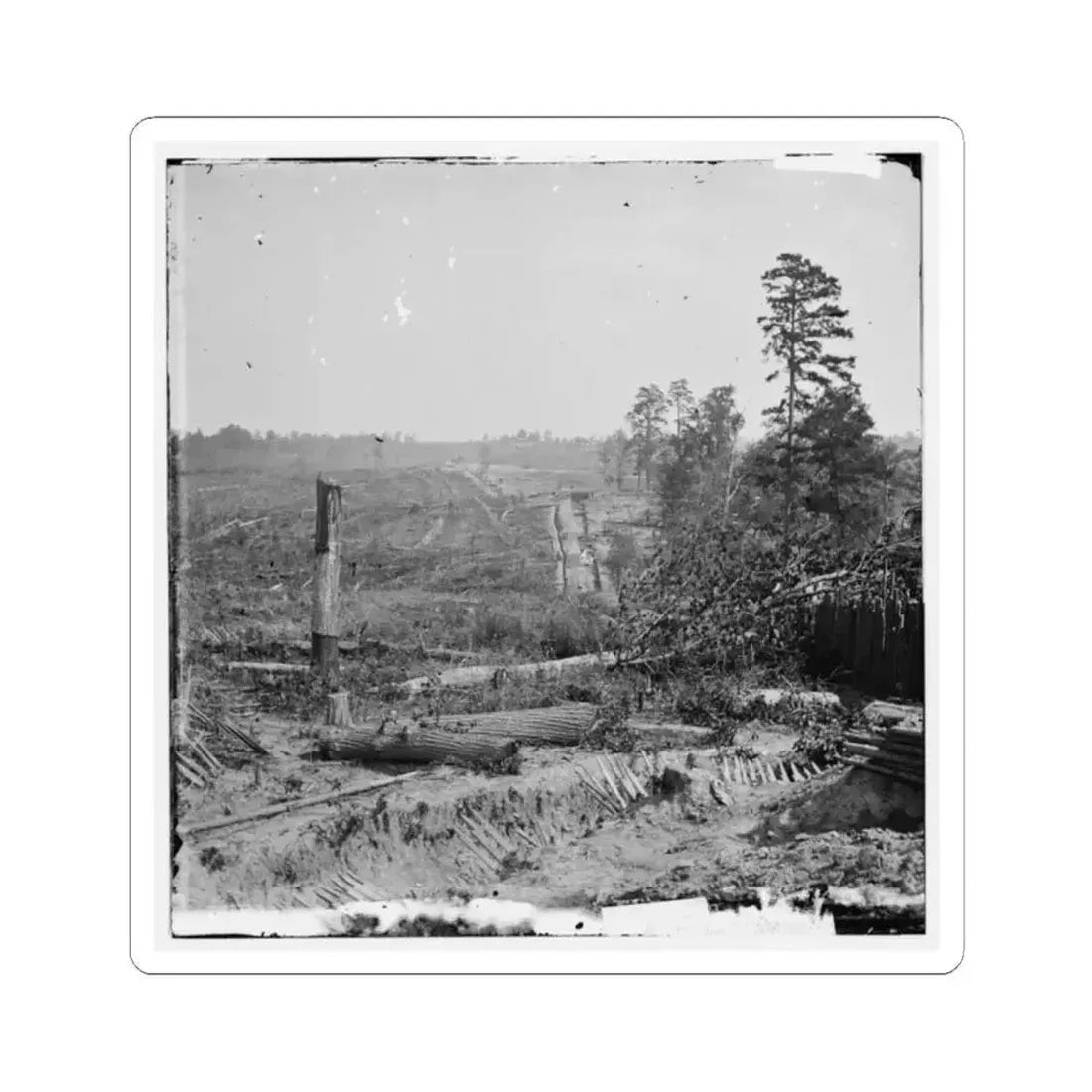 Atlanta, Georgia. Fortifications (U.S. Civil War) STICKER Vinyl Kiss-Cut Decal 2 Inch White - The Sticker Space