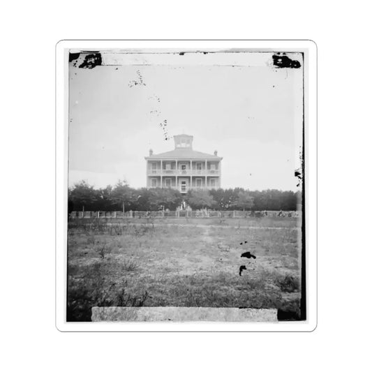 Atlanta, Georgia. House-2 (U.S. Civil War) STICKER Vinyl Kiss-Cut Decal 2 Inch White - The Sticker Space