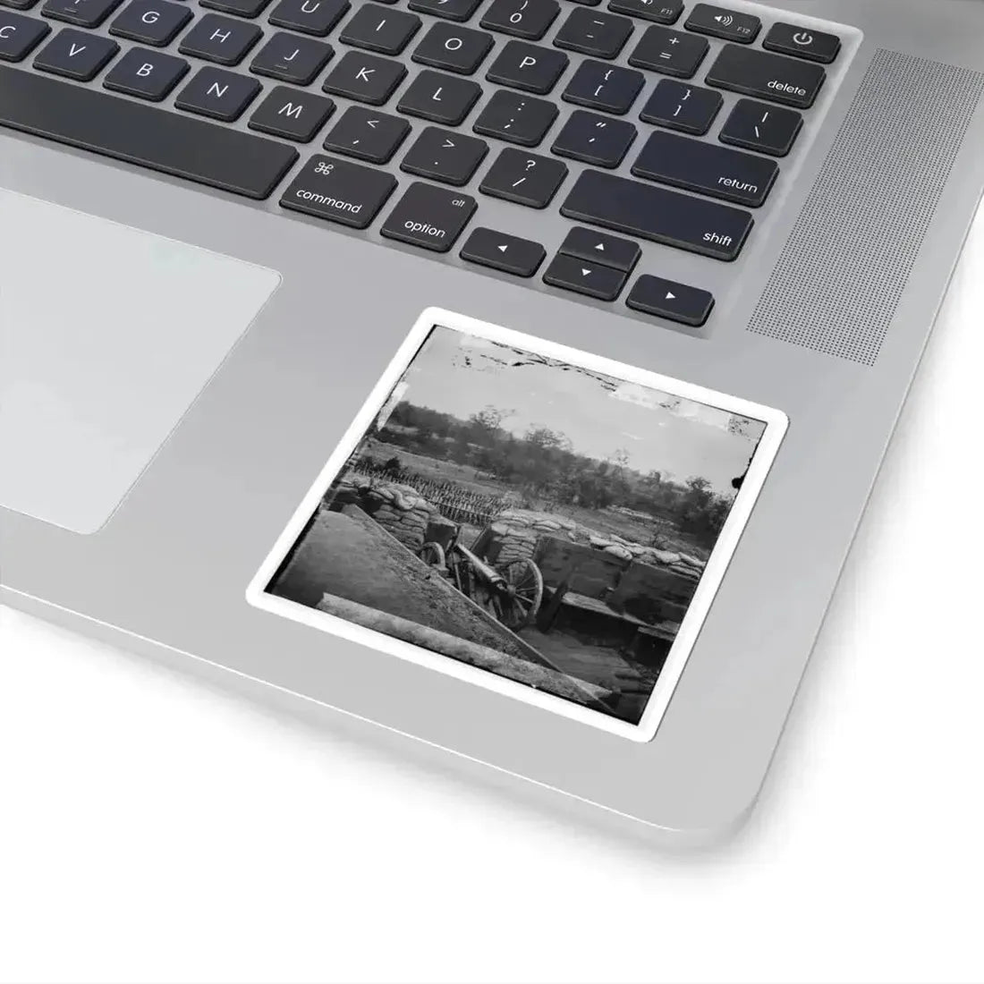 Atlanta, Georgia. Interior View of Confederate Fort, East of W. & A. Railroad, Looking East (U.S. Civil War) STICKER Vinyl Kiss-Cut Decal - The Sticker Space