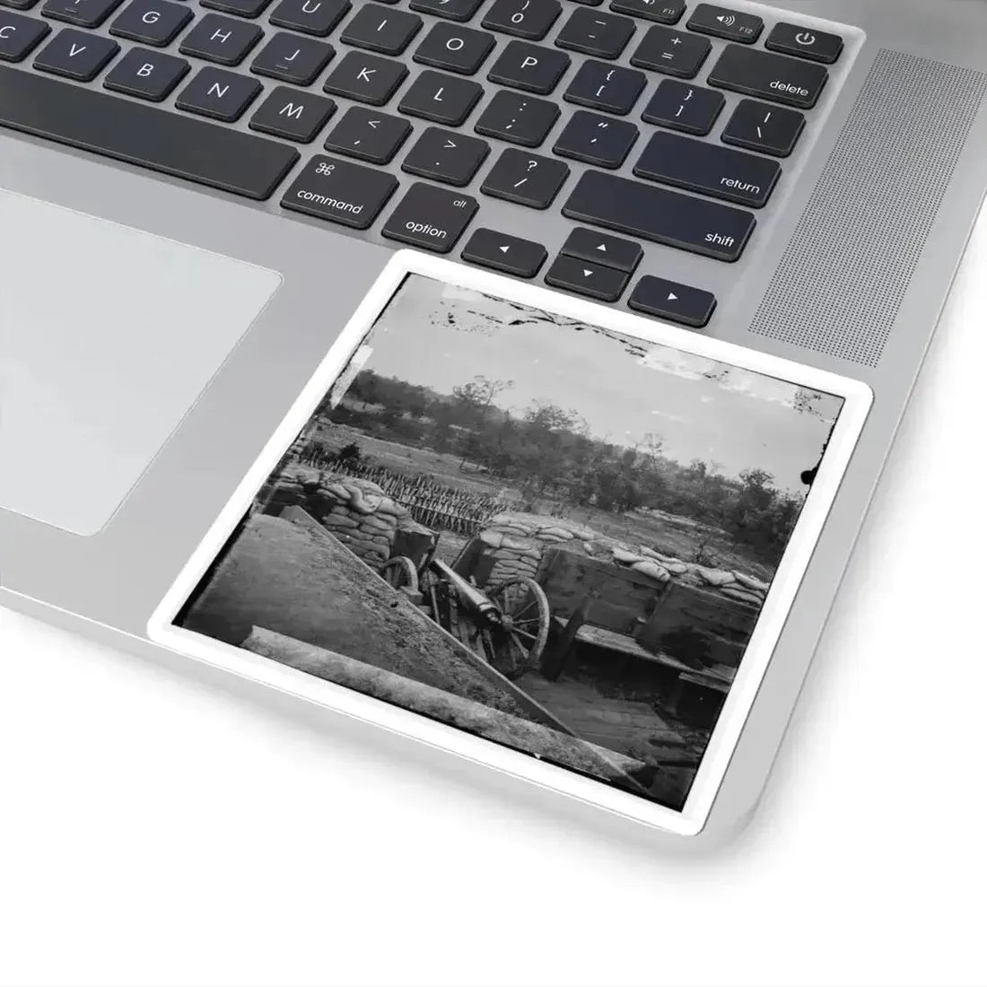 Atlanta, Georgia. Interior View of Confederate Fort, East of W. & A. Railroad, Looking East (U.S. Civil War) STICKER Vinyl Kiss-Cut Decal - The Sticker Space