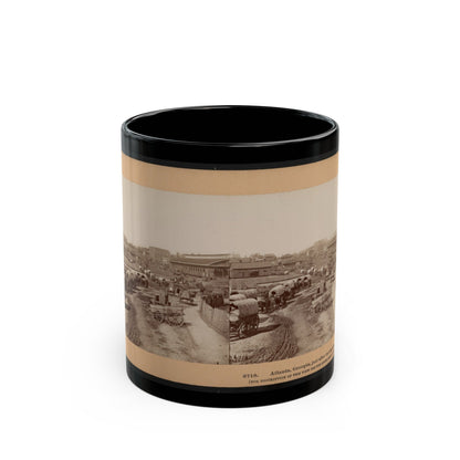 Atlanta, Georgia, Just After Its Capture (U.S. Civil War) Black Coffee Mug-11oz-The Sticker Space