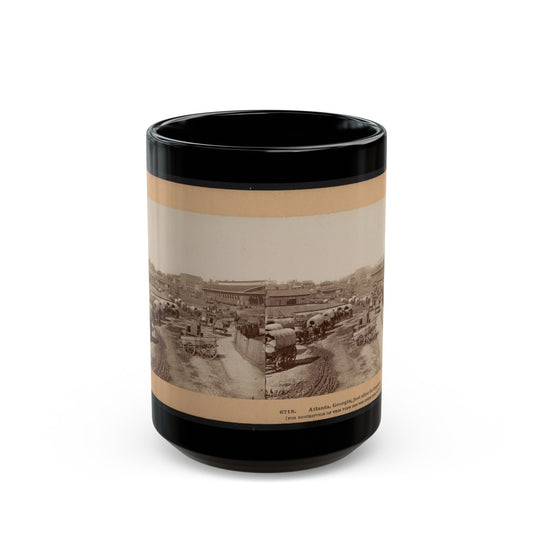 Atlanta, Georgia, Just After Its Capture (U.S. Civil War) Black Coffee Mug-15oz-The Sticker Space