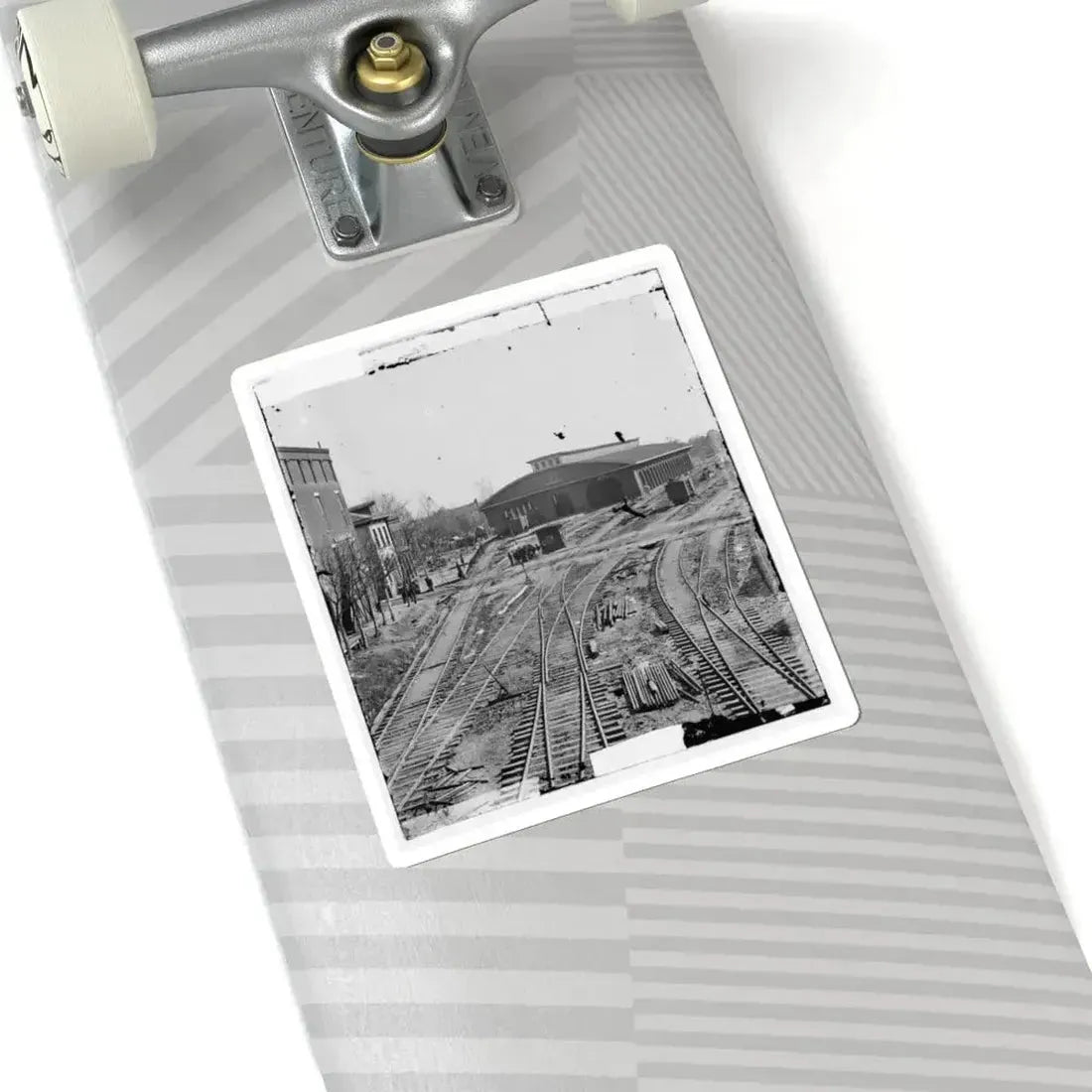 Atlanta, Georgia. Railroad Depot (U.S. Civil War) STICKER Vinyl Kiss-Cut Decal - The Sticker Space