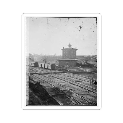 Atlanta, Georgia. Railroad Roundhouse (U.S. Civil War) STICKER Vinyl Kiss-Cut Decal 2 Inch White - The Sticker Space
