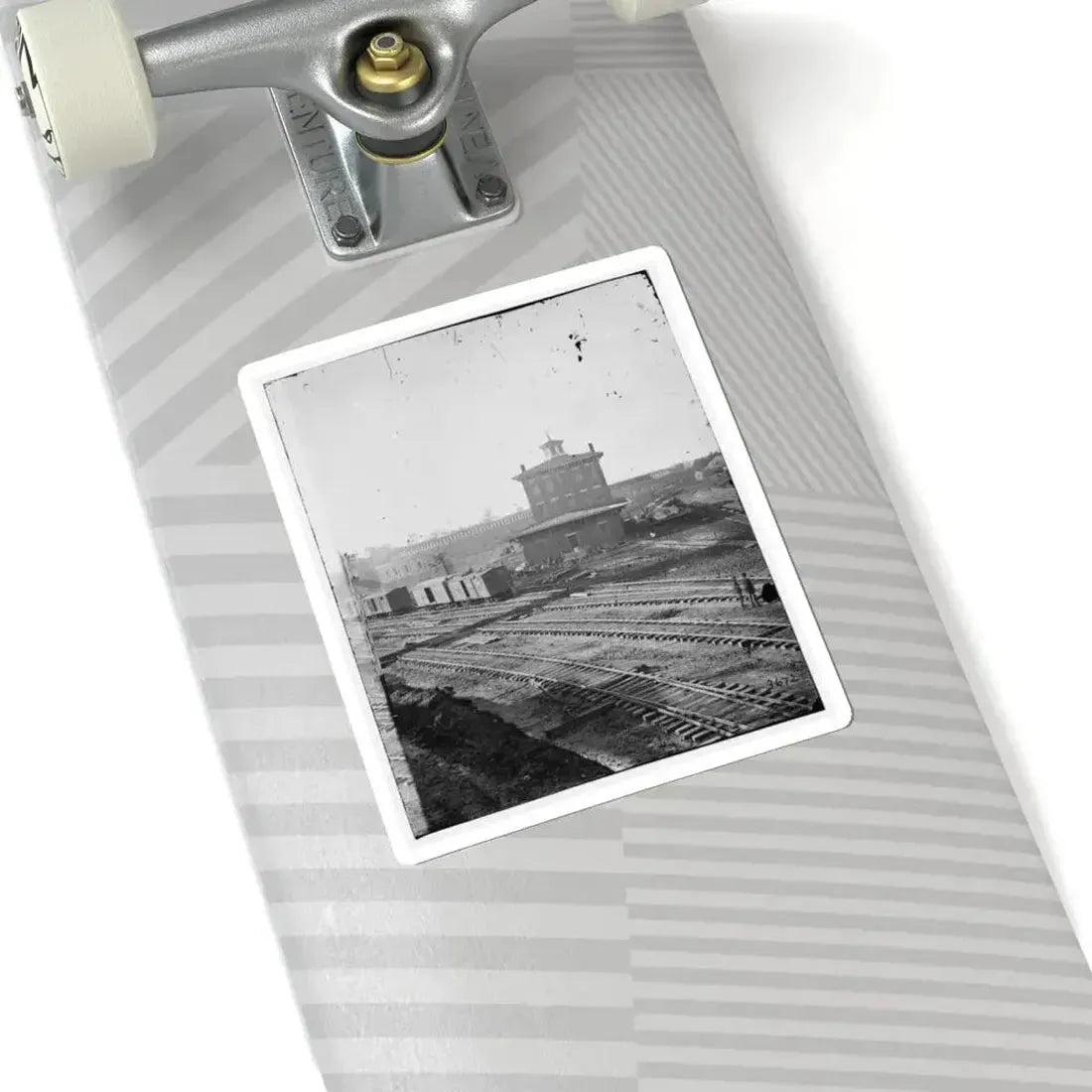 Atlanta, Georgia. Railroad Roundhouse (U.S. Civil War) STICKER Vinyl Kiss-Cut Decal - The Sticker Space