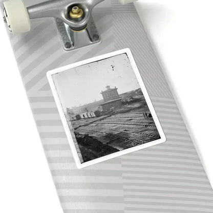 Atlanta, Georgia. Railroad Roundhouse (U.S. Civil War) STICKER Vinyl Kiss-Cut Decal - The Sticker Space