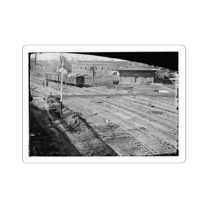 Atlanta, Georgia. Ruins of Depot, Blown Up on Sherman's Departure (U.S. Civil War) STICKER Vinyl Kiss-Cut Decal 3 Inch White - The Sticker Space