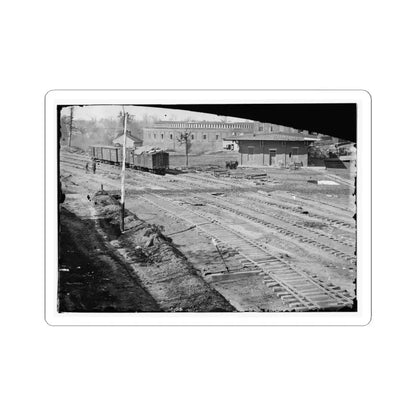 Atlanta, Georgia. Ruins of Depot, Blown Up on Sherman's Departure (U.S. Civil War) STICKER Vinyl Kiss-Cut Decal 6 Inch White - The Sticker Space