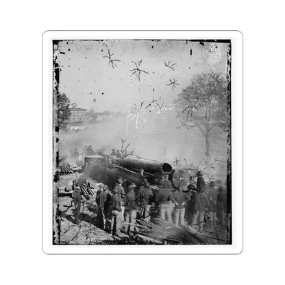 Atlanta, Georgia. Sherman's Men Destroying Railroad-2 (U.S. Civil War) STICKER Vinyl Kiss-Cut Decal 6 Inch White - The Sticker Space
