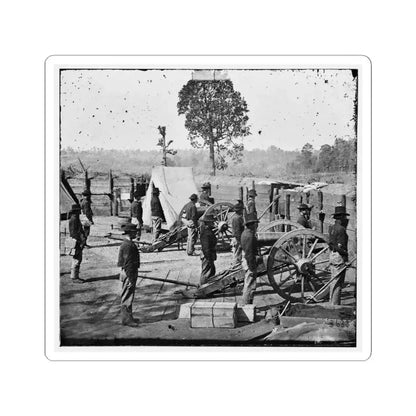 Atlanta, Georgia. Sherman's Men in Confederate Fort-2 (U.S. Civil War) STICKER Vinyl Kiss-Cut Decal 4 Inch White - The Sticker Space