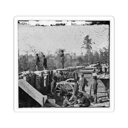 Atlanta, Georgia. Sherman's Men in Confederate Fort East of Atlanta (U.S. Civil War) STICKER Vinyl Kiss-Cut Decal 2 Inch White - The Sticker Space