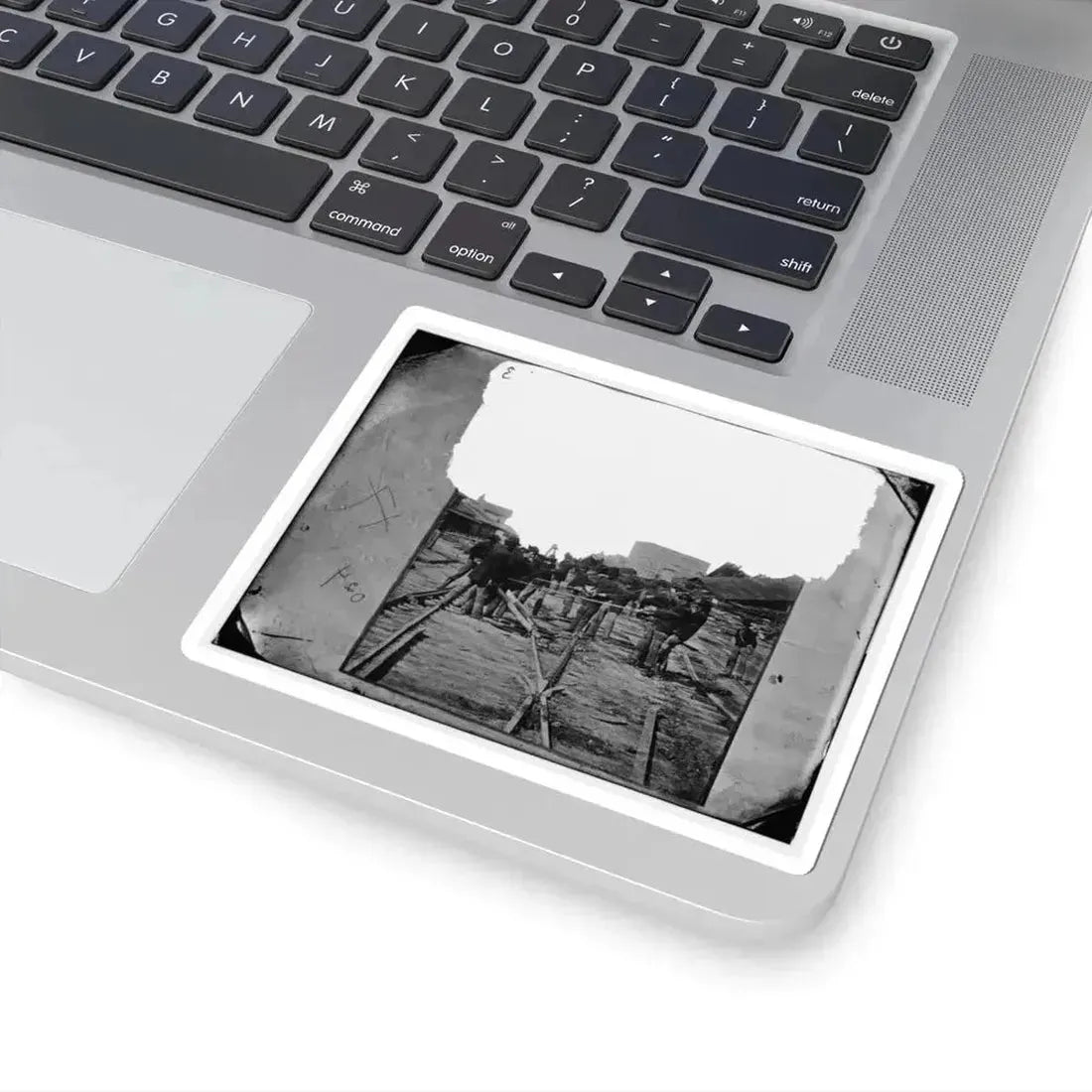 Atlanta, Georgia. Sherman's Men Tearing Up Railroad Track (U.S. Civil War) STICKER Vinyl Kiss-Cut Decal - The Sticker Space