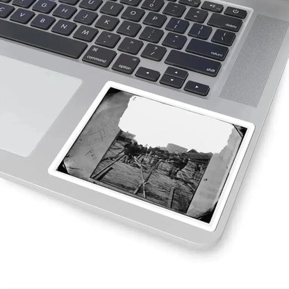 Atlanta, Georgia. Sherman's Men Tearing Up Railroad Track (U.S. Civil War) STICKER Vinyl Kiss-Cut Decal - The Sticker Space