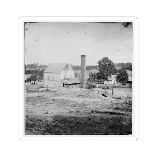 Atlanta, Georgia (Vicinity). Bomb-Proof Shelter (U.S. Civil War) STICKER Vinyl Kiss-Cut Decal 2 Inch White - The Sticker Space