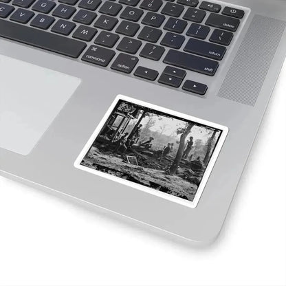 Atlanta, Georgia (Vicinity). Federal Pickets Before the City (U.S. Civil War) STICKER Vinyl Kiss-Cut Decal - The Sticker Space