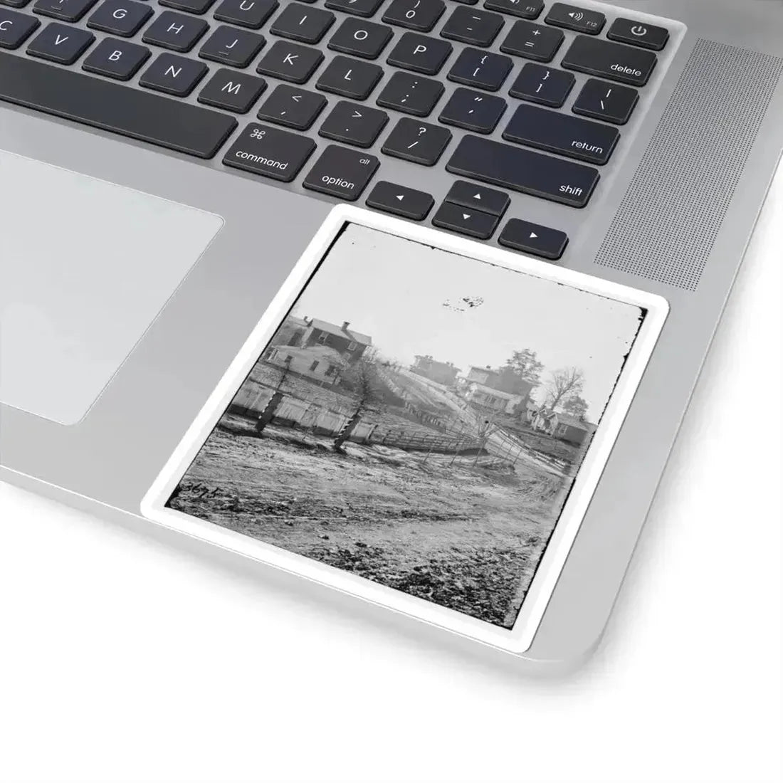 Atlanta, Georgia (Vicinity). View of Houses (U.S. Civil War) STICKER Vinyl Kiss-Cut Decal - The Sticker Space