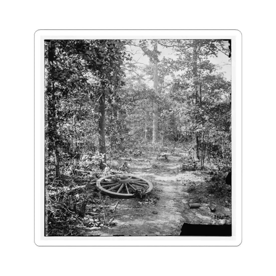 Atlanta, Georgia (Vicinity). Woods Where Gen. James B. Mcpherson Was Killed, July 22, 1864 (U.S. Civil War) STICKER Vinyl Kiss-Cut Decal 3 Inch White - The Sticker Space