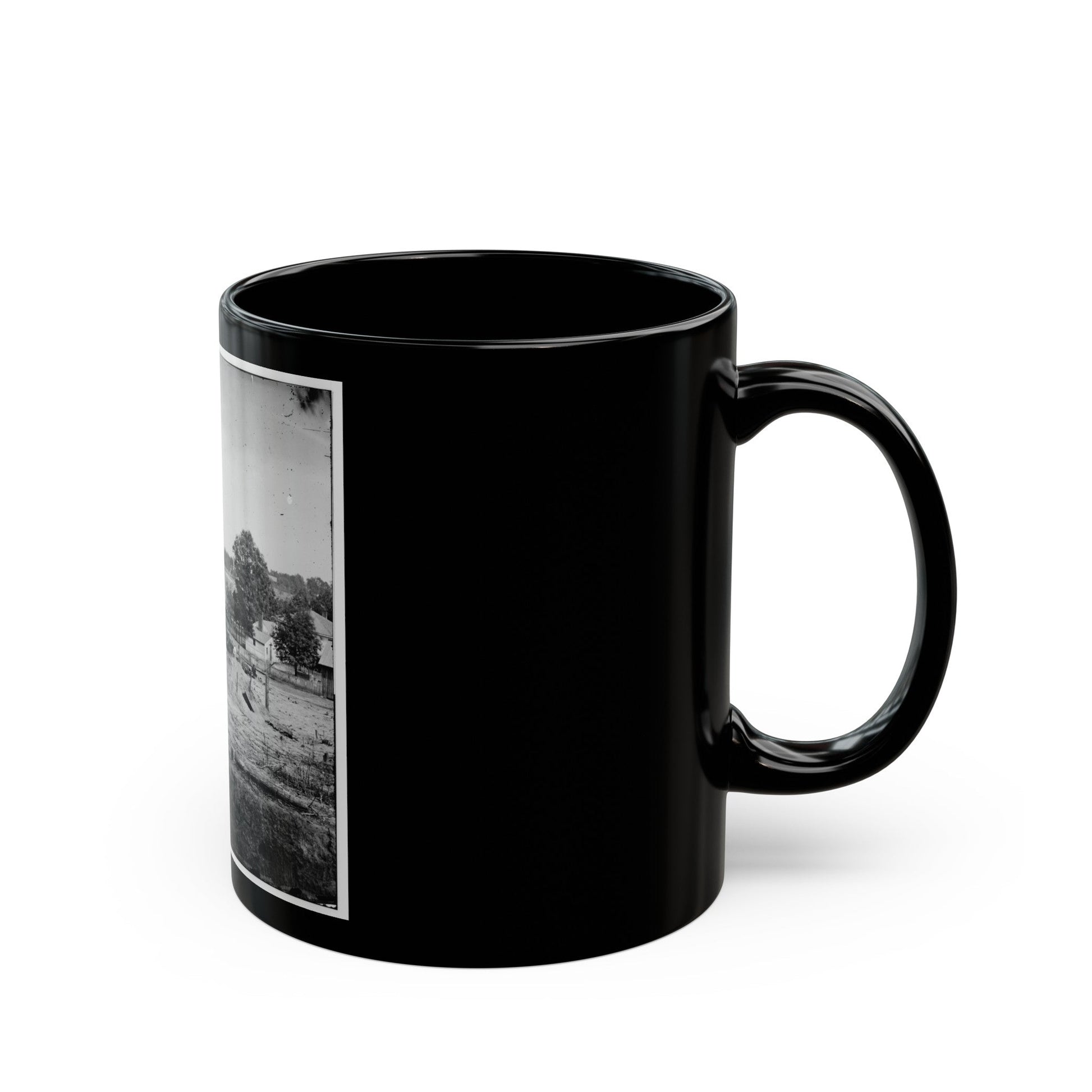 Atlanta, Georgia (Vicinity). Bomb-Proof Shelter (U.S. Civil War) Black Coffee Mug-The Sticker Space