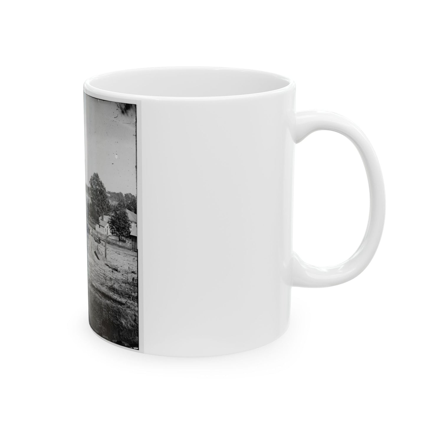 Atlanta, Georgia (Vicinity). Bomb-Proof Shelter (U.S. Civil War) White Coffee Mug-The Sticker Space