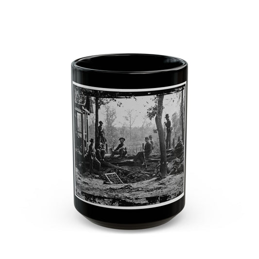 Atlanta, Georgia (Vicinity). Federal Pickets Before The City (U.S. Civil War) Black Coffee Mug