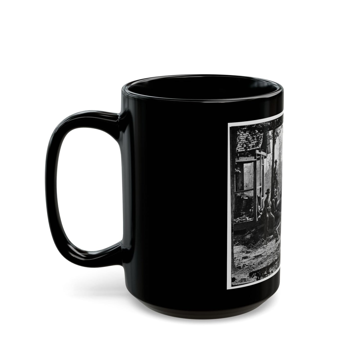 Atlanta, Georgia (Vicinity). Federal Pickets Before The City (U.S. Civil War) Black Coffee Mug