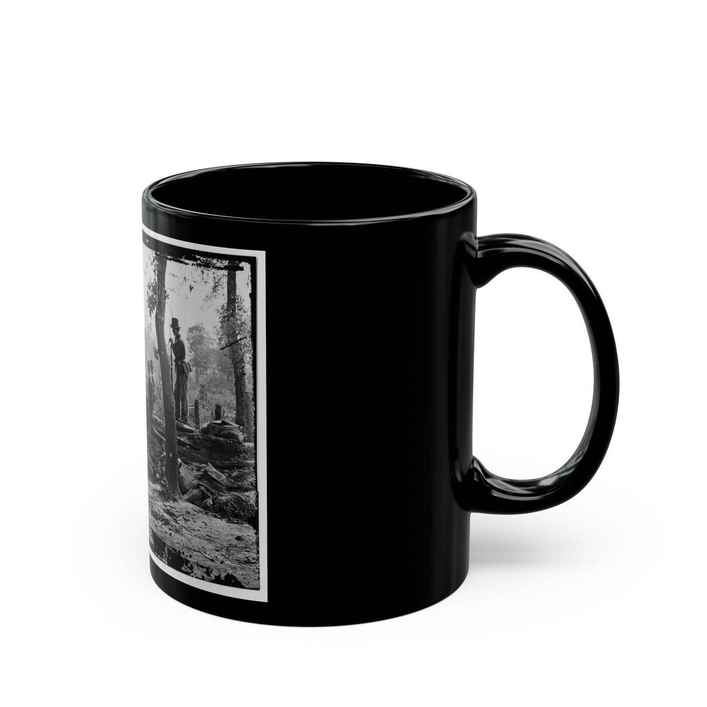 Atlanta, Georgia (Vicinity). Federal Pickets Before The City (U.S. Civil War) Black Coffee Mug