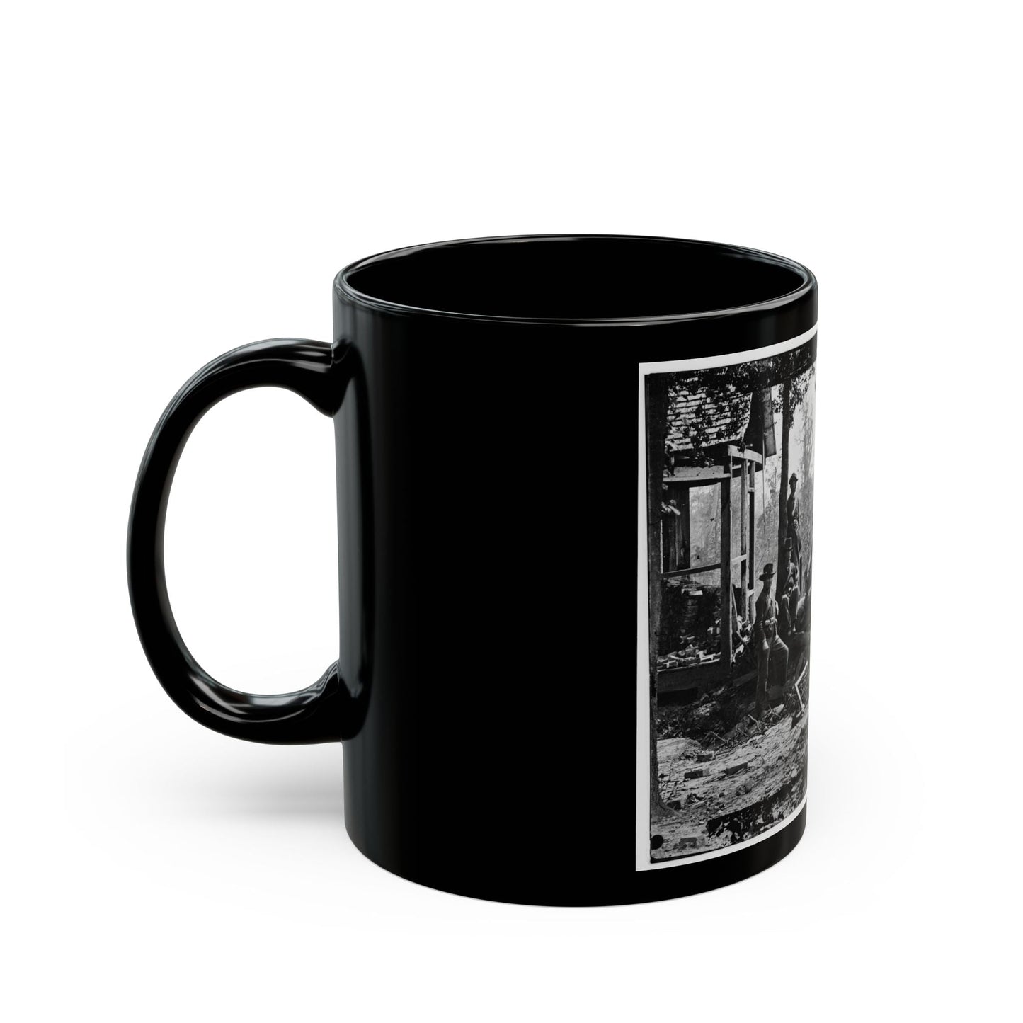 Atlanta, Georgia (Vicinity). Federal Pickets Before The City (U.S. Civil War) Black Coffee Mug