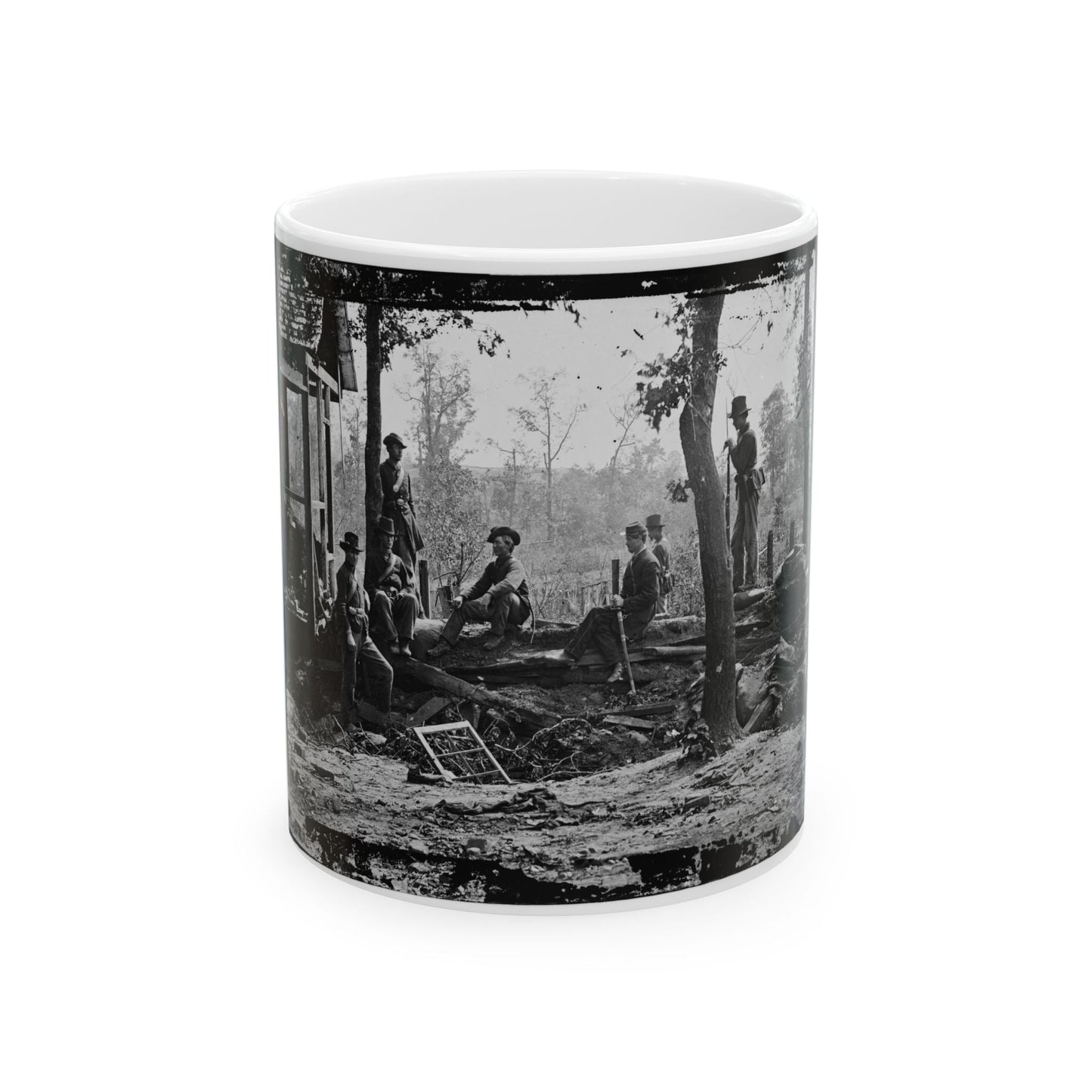 Atlanta, Georgia (Vicinity). Federal Pickets Before The City (U.S. Civil War) White Coffee Mug