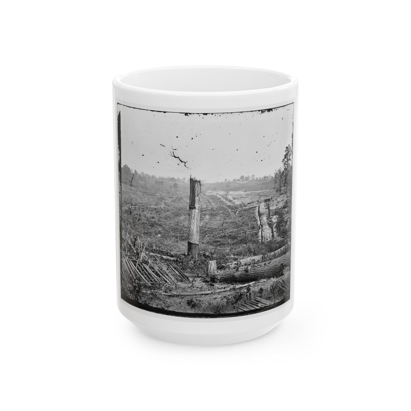 Atlanta, Georgia (Vicinity). Fortifications (U.S. Civil War) White Coffee Mug-15oz-The Sticker Space