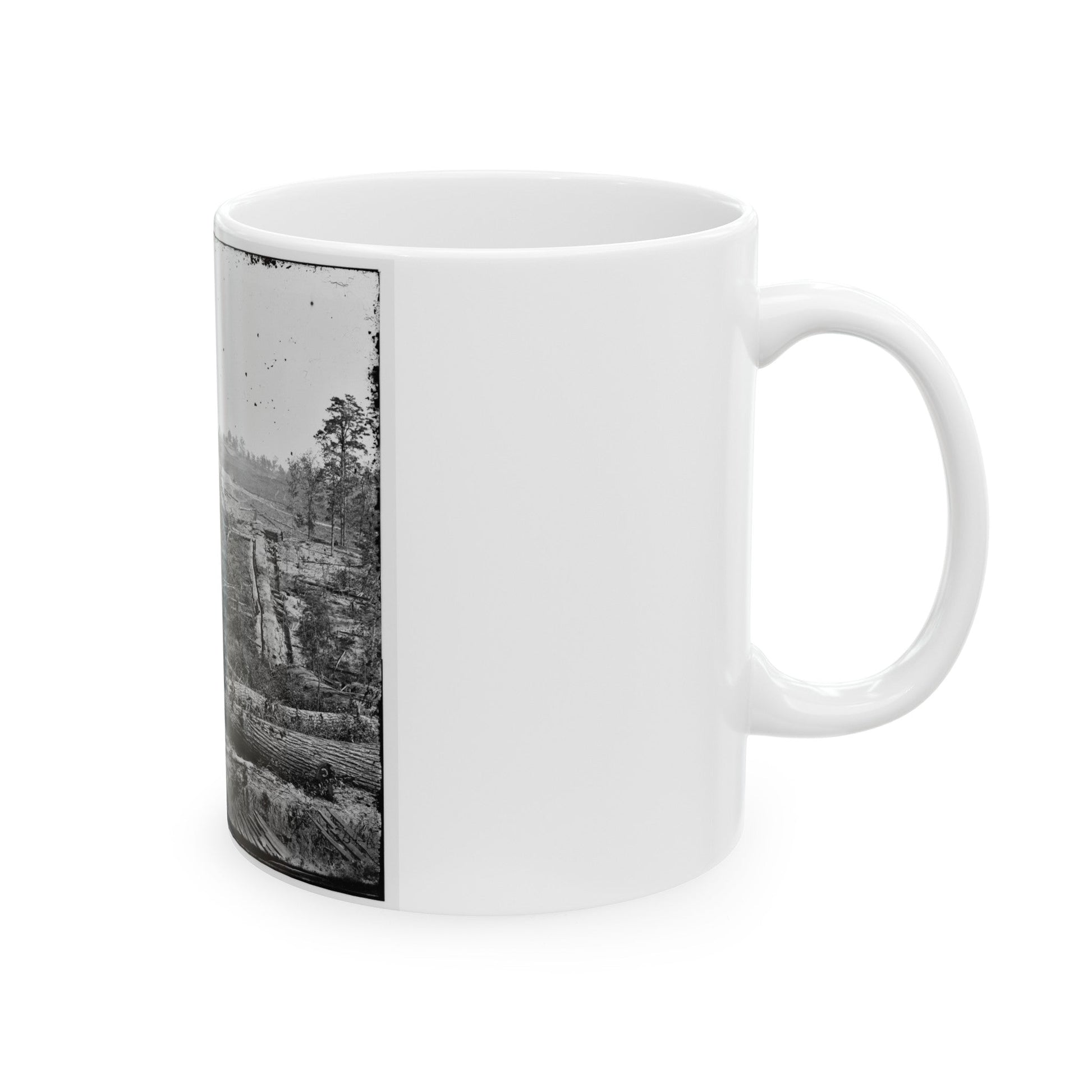 Atlanta, Georgia (Vicinity). Fortifications (U.S. Civil War) White Coffee Mug-The Sticker Space