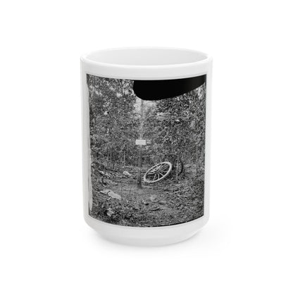 Atlanta, Georgia (Vicinity). Spot In Woods Where Gen. James B. Mcpherson Was Killed, July 22, 1864 (U.S. Civil War) White Coffee Mug