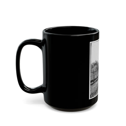 Atlanta, Georgia (Vicinity). View Of Houses (U.S. Civil War) Black Coffee Mug-The Sticker Space