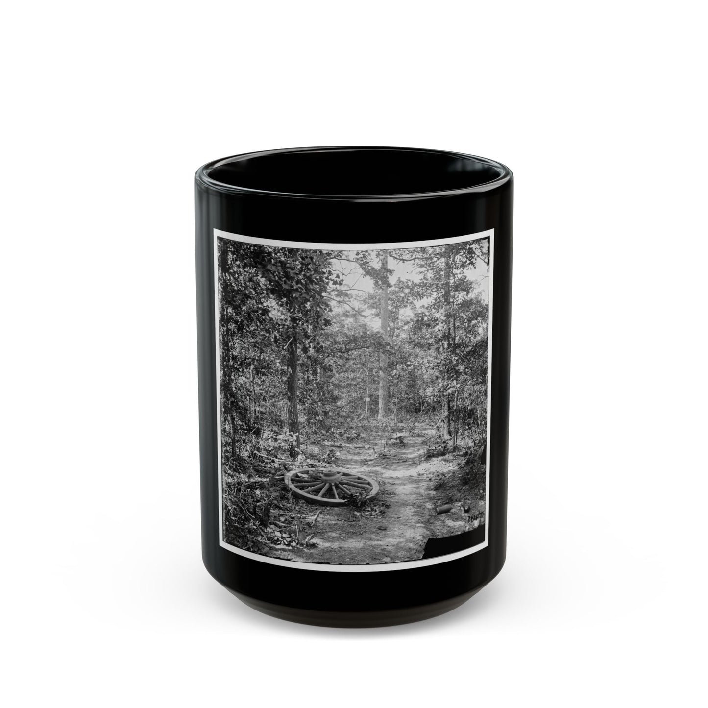 Atlanta, Georgia (Vicinity). Woods Where Gen. James B. Mcpherson Was Killed, July 22, 1864 (U.S. Civil War) Black Coffee Mug