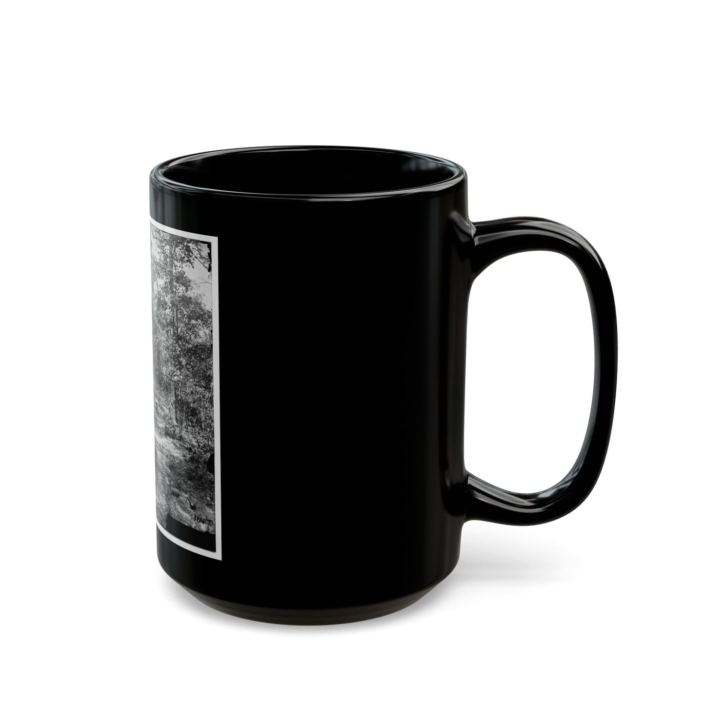 Atlanta, Georgia (Vicinity). Woods Where Gen. James B. Mcpherson Was Killed, July 22, 1864 (U.S. Civil War) Black Coffee Mug