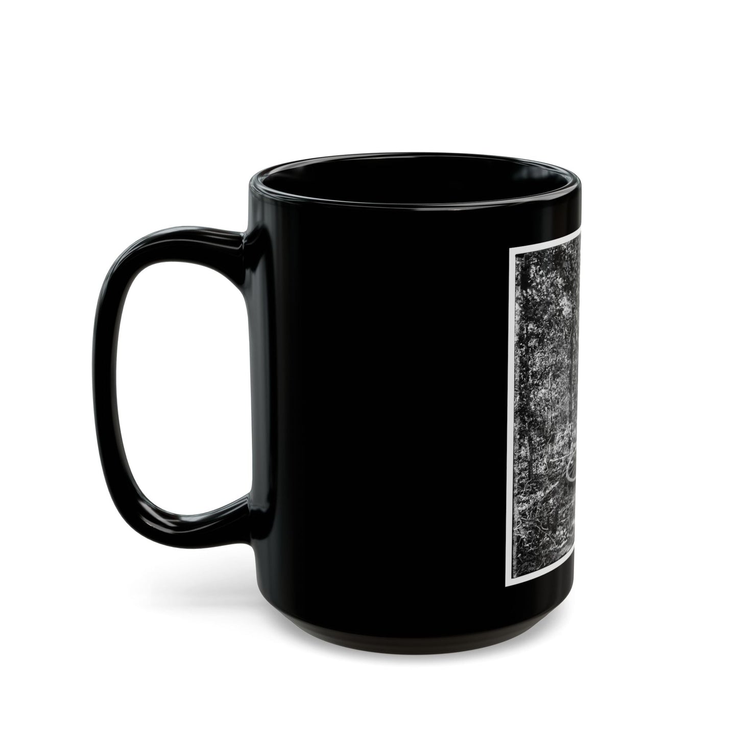 Atlanta, Georgia (Vicinity). Woods Where Gen. James B. Mcpherson Was Killed, July 22, 1864 (U.S. Civil War) Black Coffee Mug