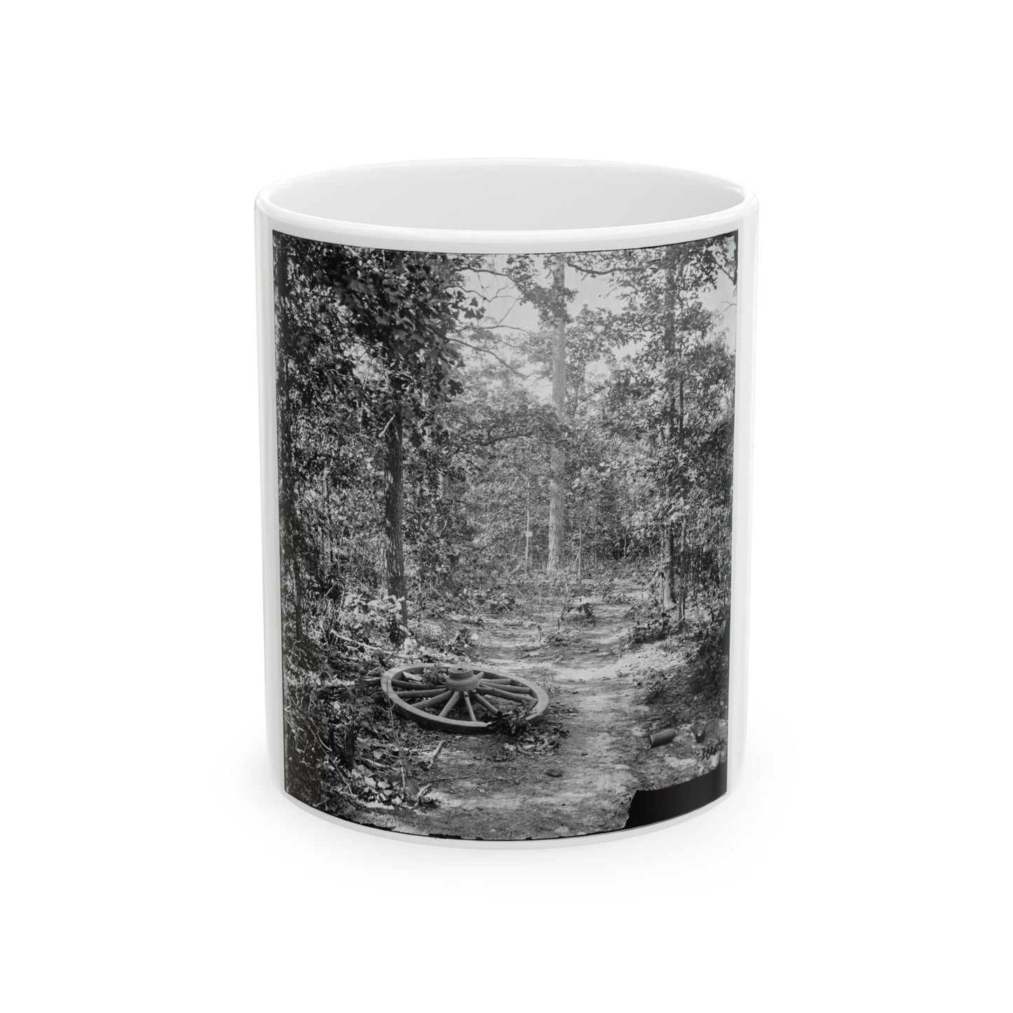 Atlanta, Georgia (Vicinity). Woods Where Gen. James B. Mcpherson Was Killed, July 22, 1864 (U.S. Civil War) White Coffee Mug