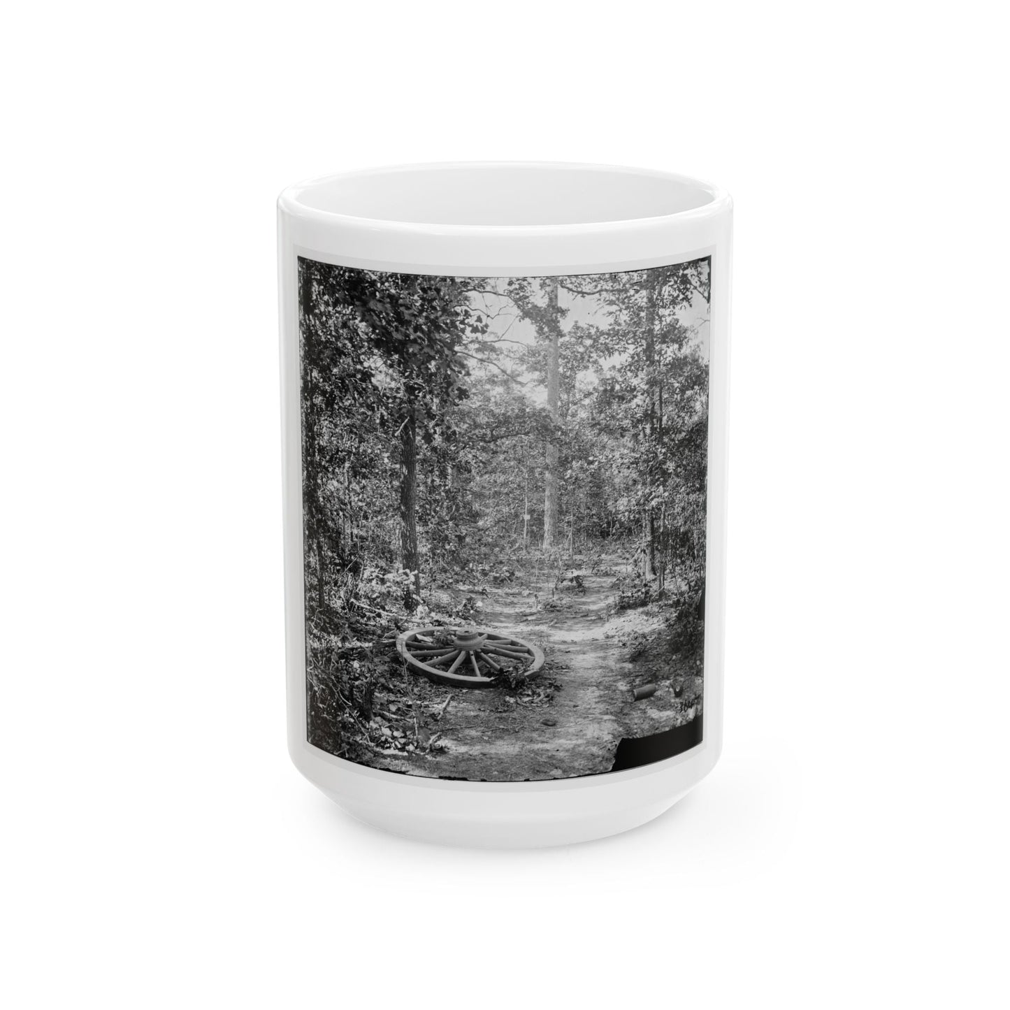 Atlanta, Georgia (Vicinity). Woods Where Gen. James B. Mcpherson Was Killed, July 22, 1864 (U.S. Civil War) White Coffee Mug