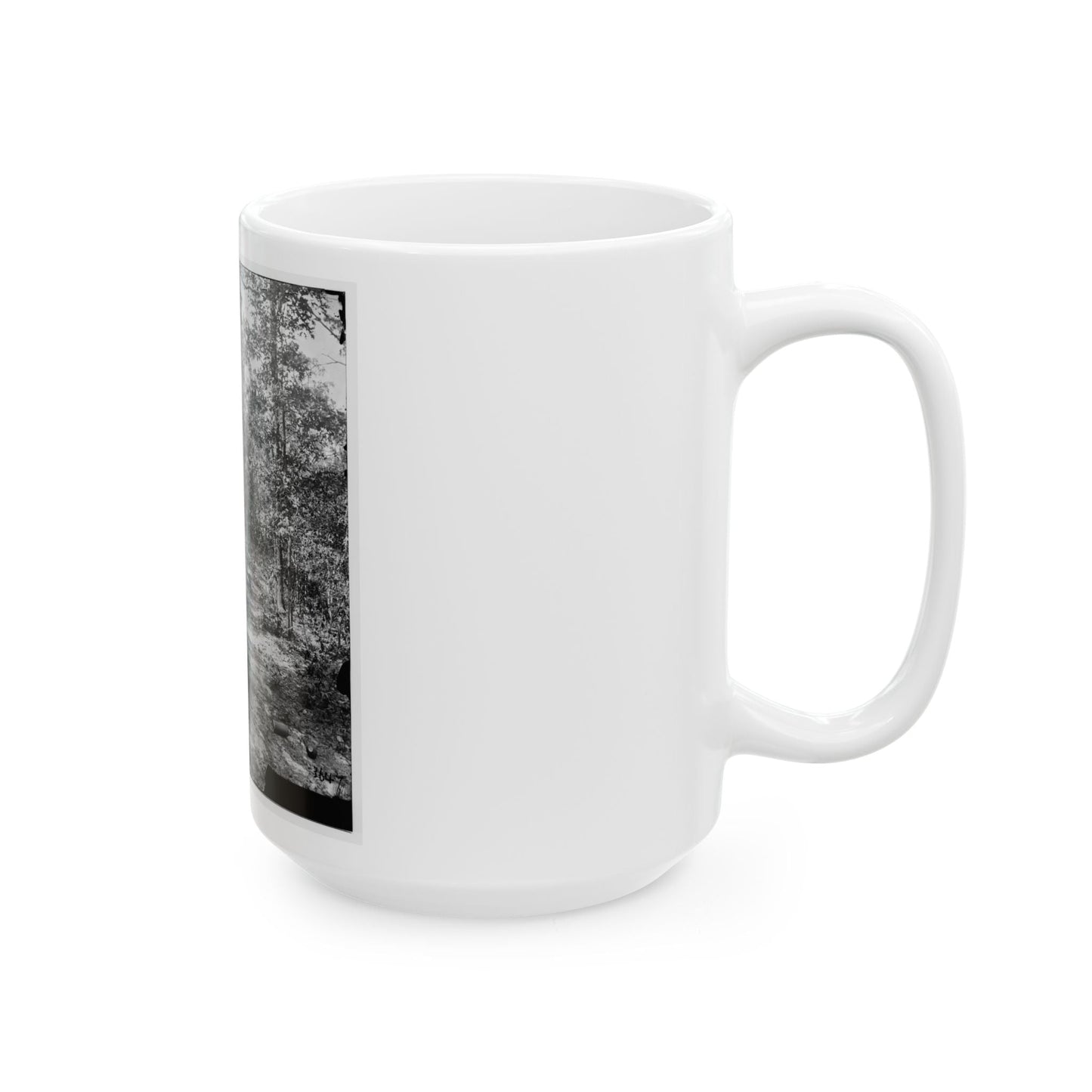 Atlanta, Georgia (Vicinity). Woods Where Gen. James B. Mcpherson Was Killed, July 22, 1864 (U.S. Civil War) White Coffee Mug