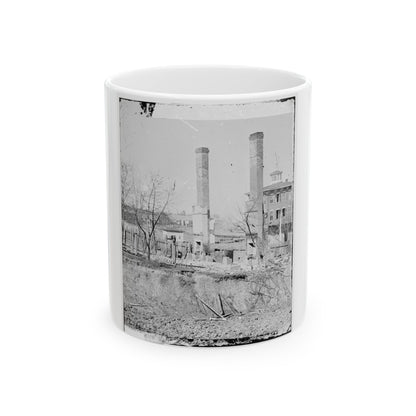 Atlanta, Georgia. Burned Building (U.S. Civil War) White Coffee Mug-11oz-The Sticker Space