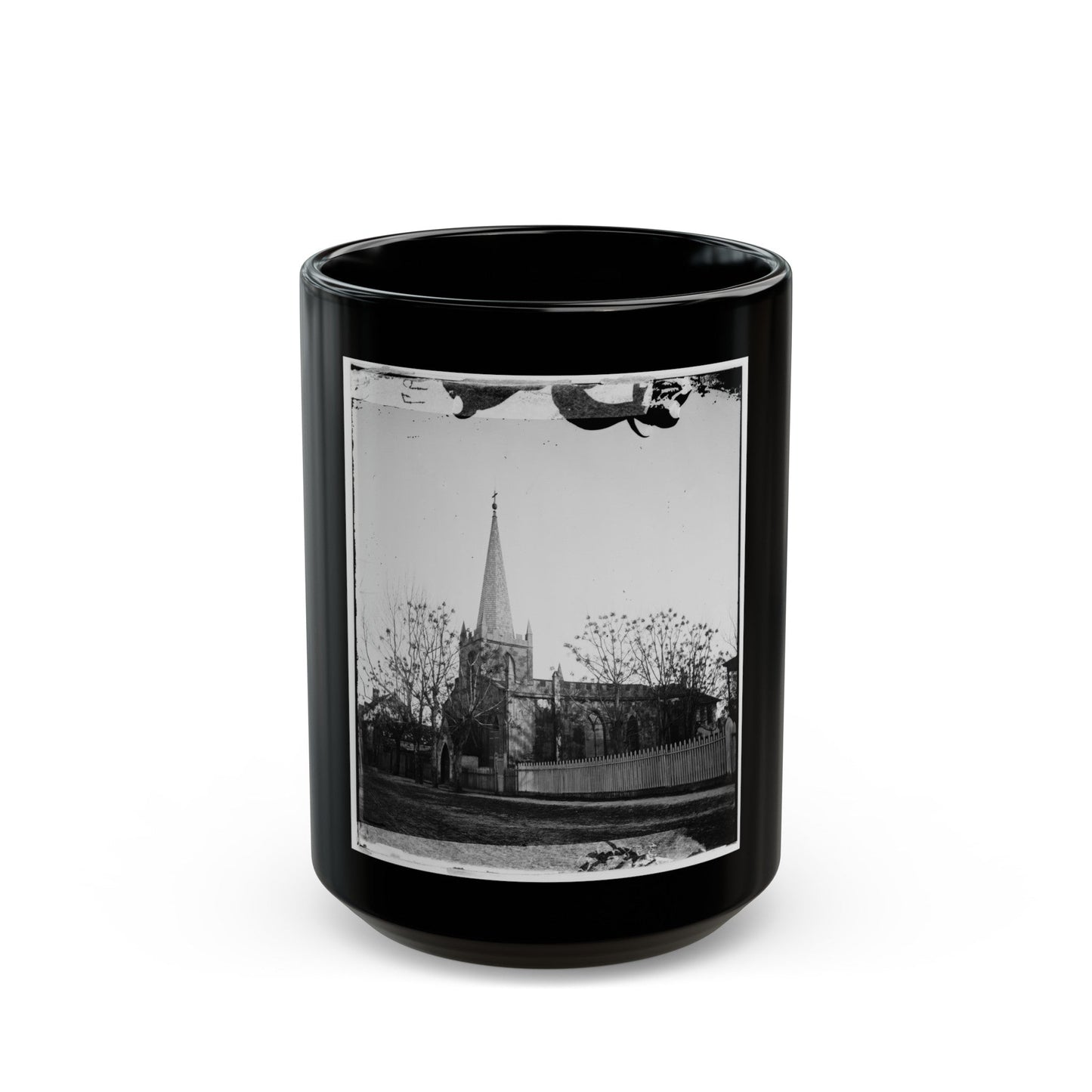 Atlanta, Georgia. Church (U.S. Civil War) Black Coffee Mug-15oz-The Sticker Space