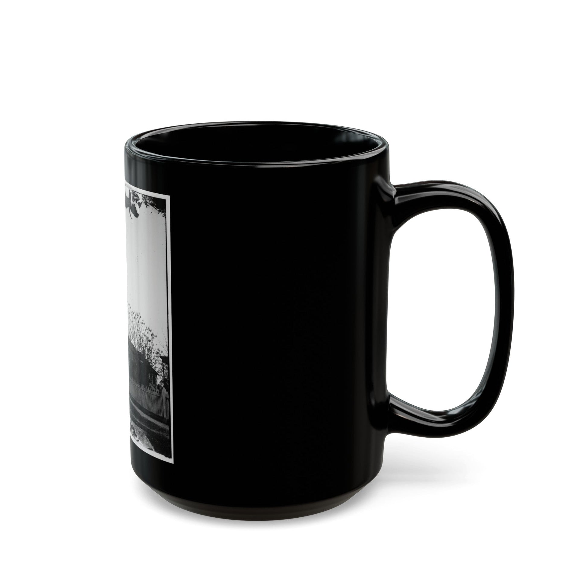 Atlanta, Georgia. Church (U.S. Civil War) Black Coffee Mug-The Sticker Space