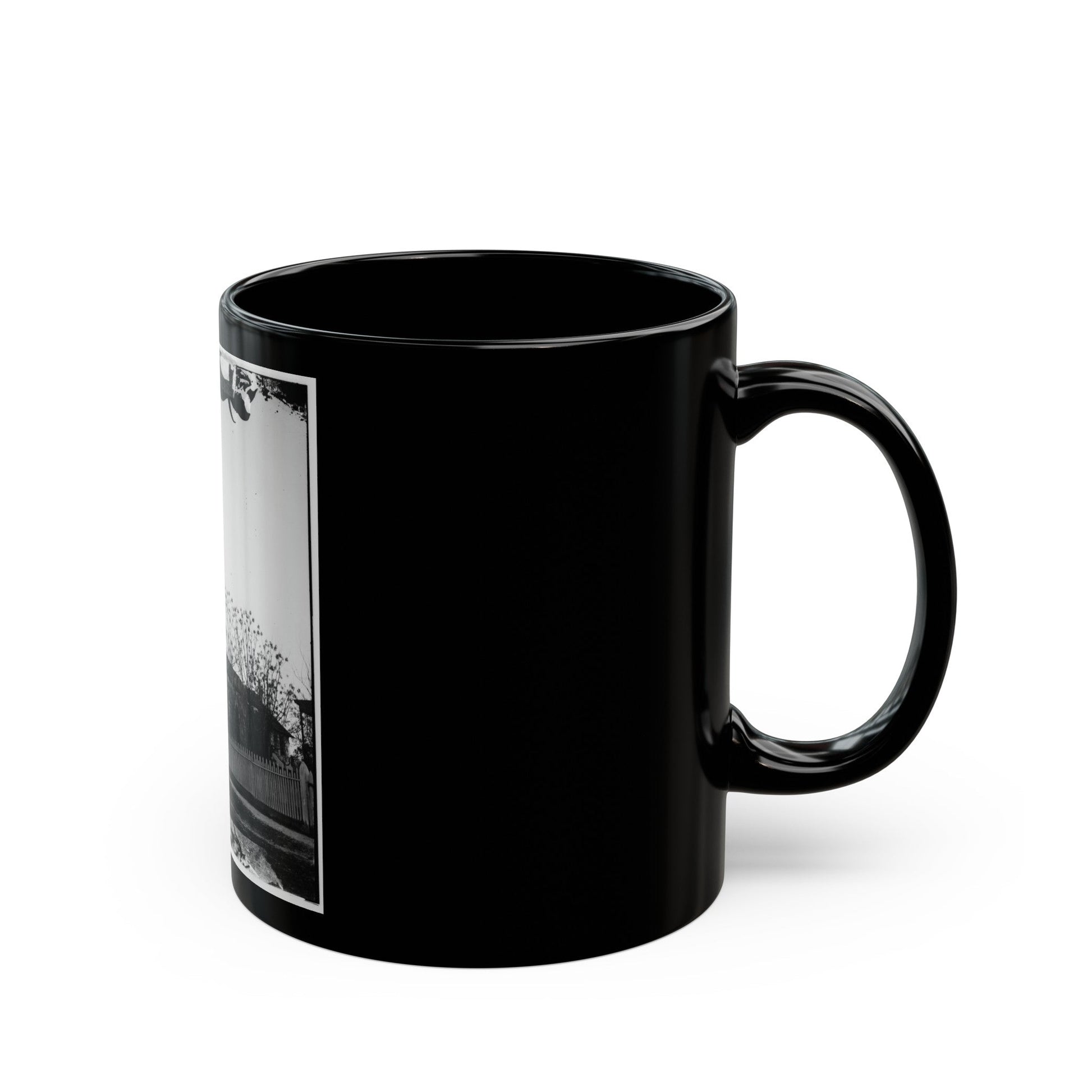 Atlanta, Georgia. Church (U.S. Civil War) Black Coffee Mug-The Sticker Space