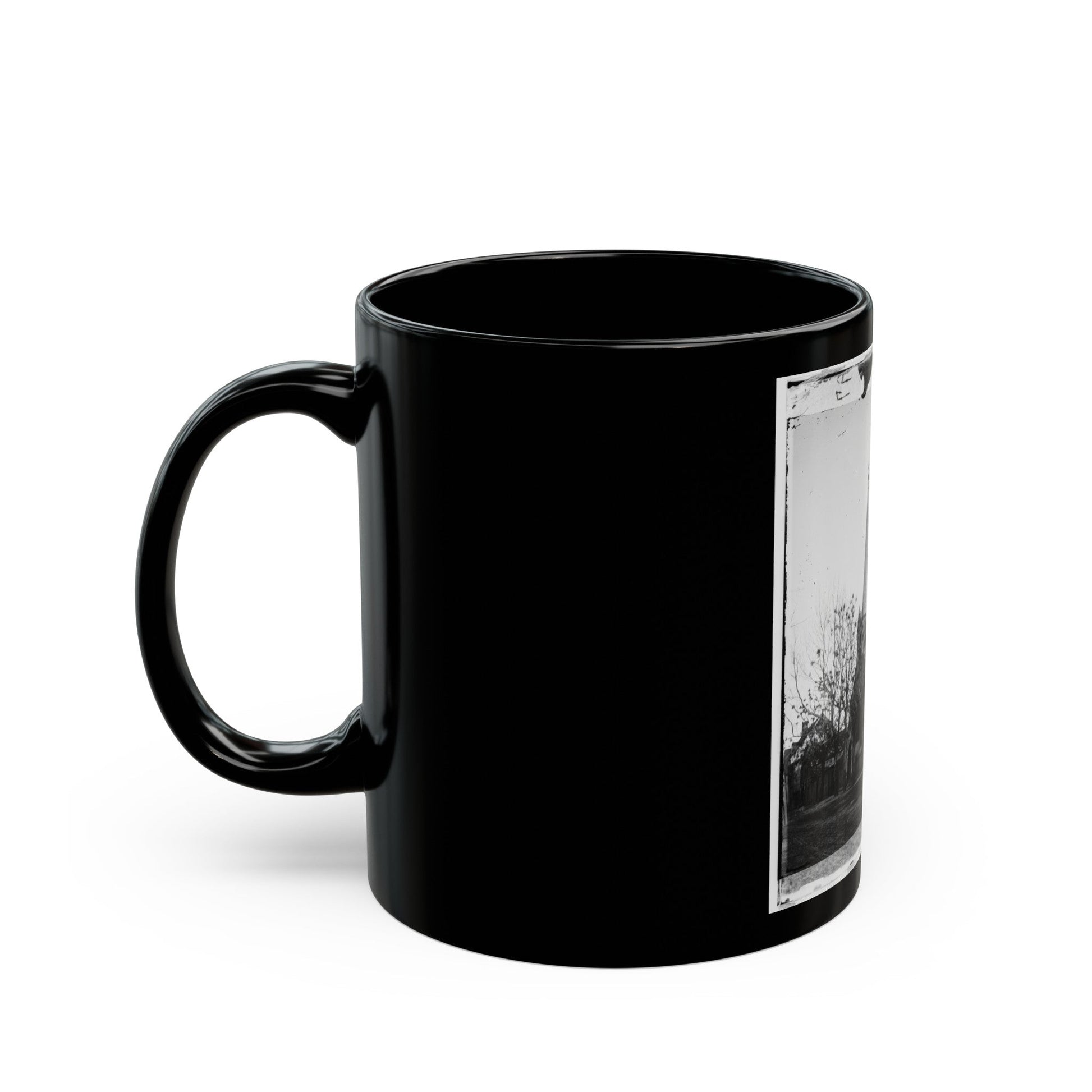 Atlanta, Georgia. Church (U.S. Civil War) Black Coffee Mug-The Sticker Space